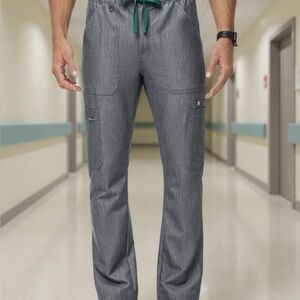 FIGS Cairo CargoScrub Pants 9 pocket graphite size Medium men in very good cond